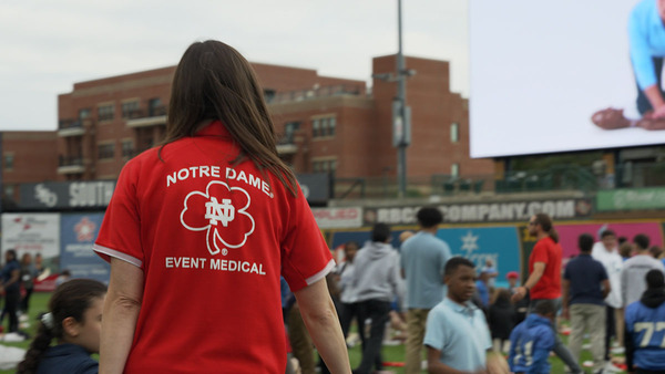 Notre Dame was one of several organizations to offer support at the 2023 Save a Life event. (Photo provided)